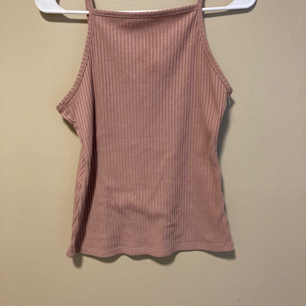 Low back spaghetti strap crop tank